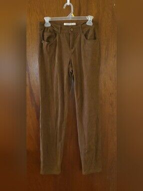 Odyn Brown Faux Suede Pants Sz 8